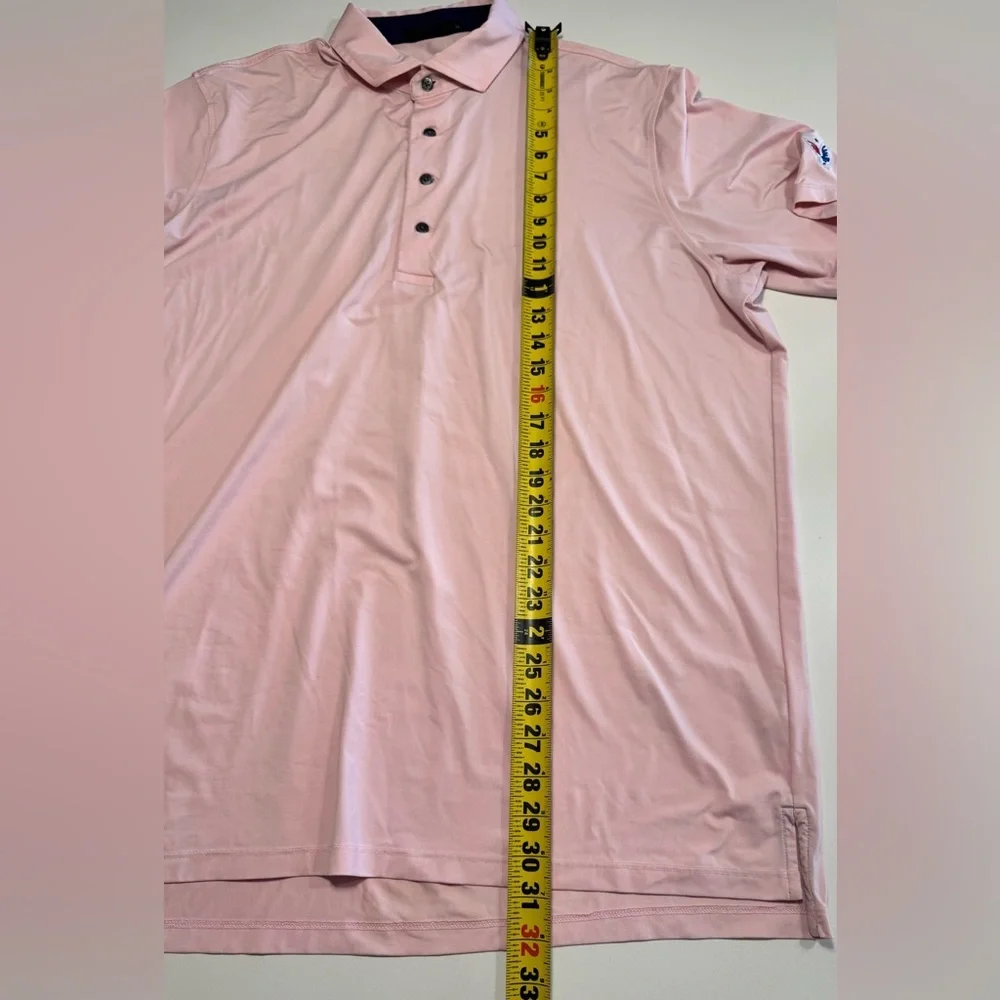 Greyson Men’s Polo Shirt Folds Of Honor Patriot Golf Club Logos Size XLG Pink - Picture 9 of 9
